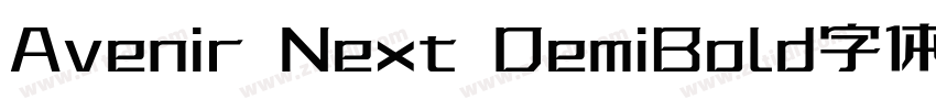 Avenir Next DemiBold字体免费下载字体转换